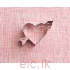 COOKIE CUTTER - HEART & ARROW - 3.2 inch